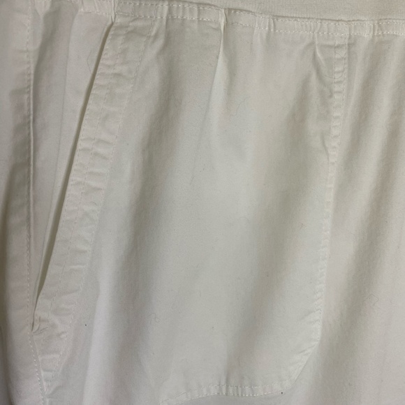 Chaps Women's White Cotton Drawstring Waist Capri Pants. Sz 3X - Picture 5 of 15